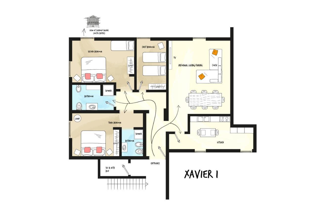 Alp Apartments Ski & Bike - Xavier Aosta Esterno foto